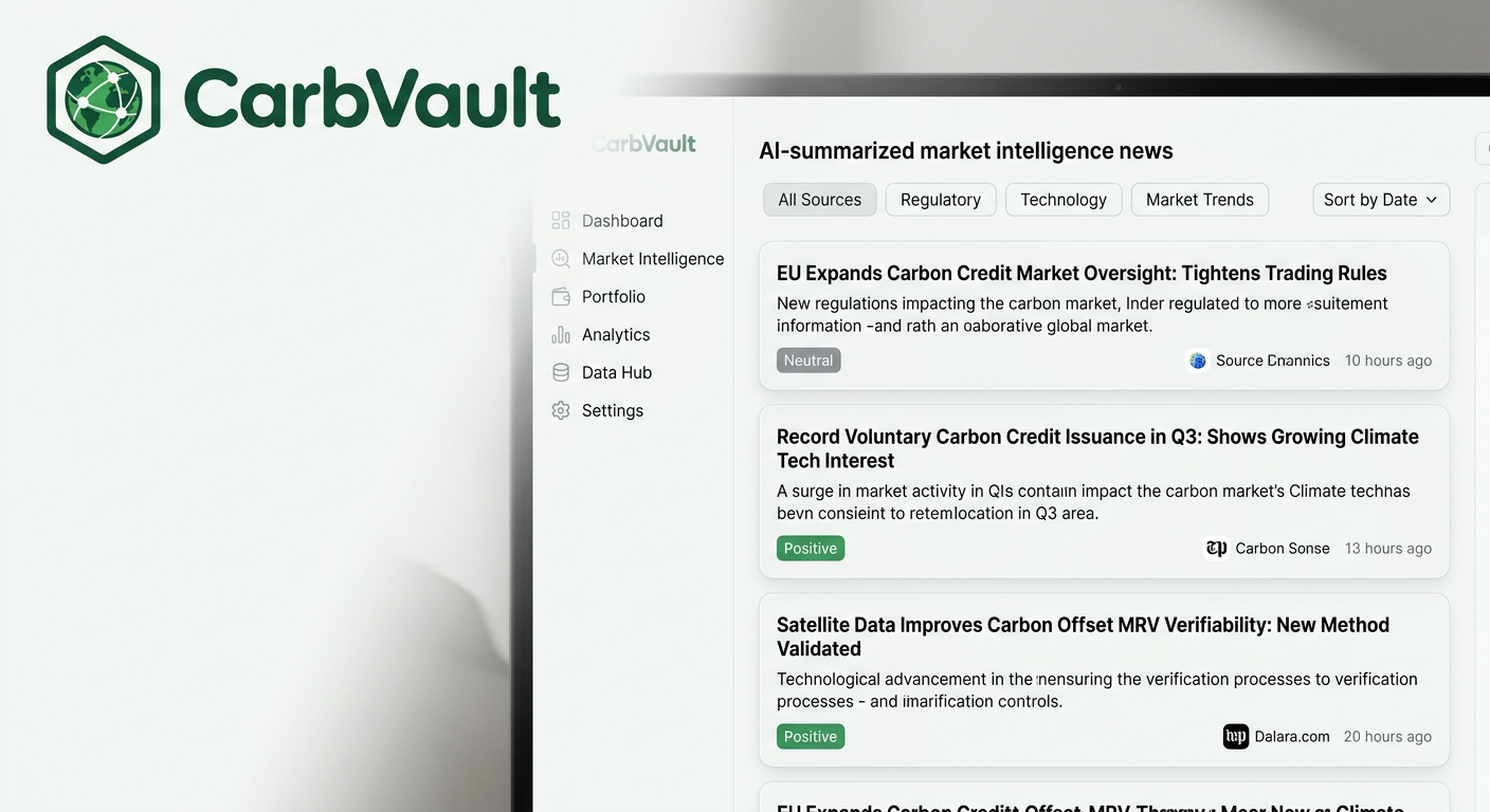 AI-summarized news intelligence feed
